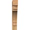 Ekena Millwork Merced Block Rough Sawn Bracket, Western Red Cedar, 6"W x 32"D x 36"H BKT06X32X36MRC05RWR - alternate 4